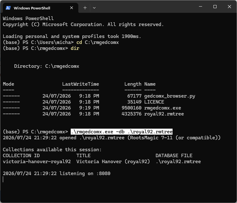 Start server